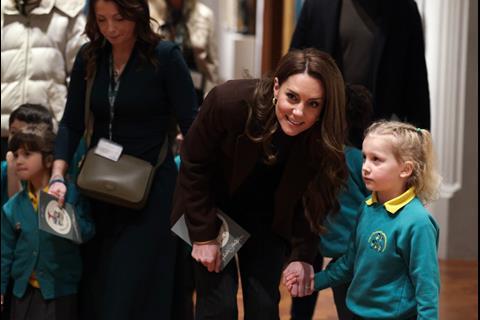 All Souls Primary School visit the National Portrait Gallery in London alongside the Princess of Wales